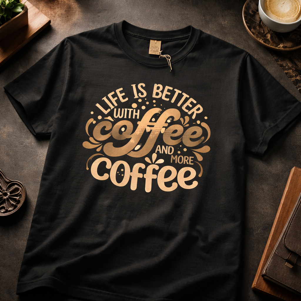 Life Is Better With Coffee - T Shirt