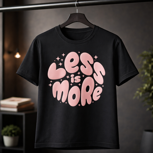 Less Is More - T Shirt