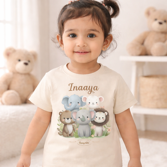Personalised Animals - Kid's T Shirt