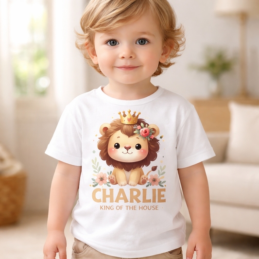 Personalised King Of The House - Kid's T Shirt