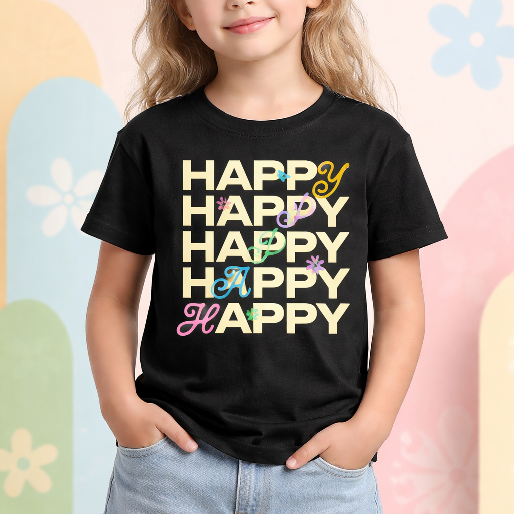 Happy - Kid's T Shirt