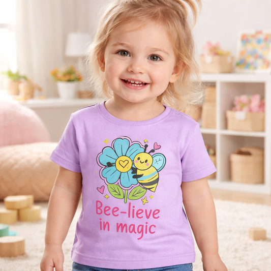 Bee-lieve In Magic - Kid's T Shirt