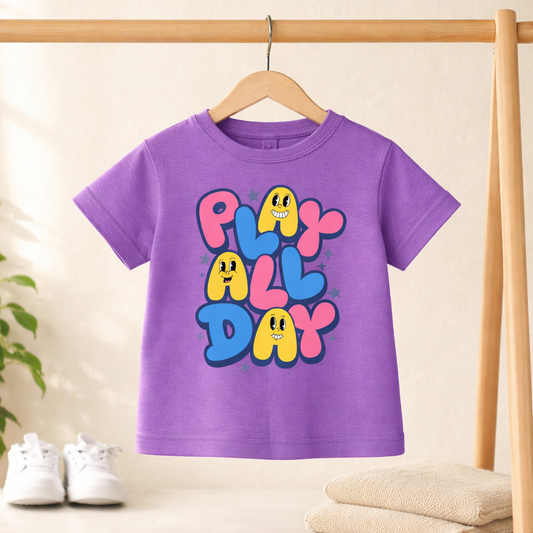 Play All Day - Kid's T Shirt