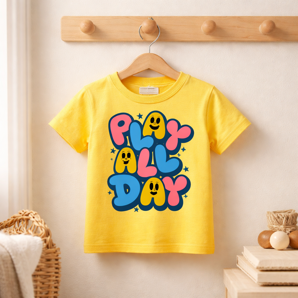 Play All Day - Kid's T Shirt