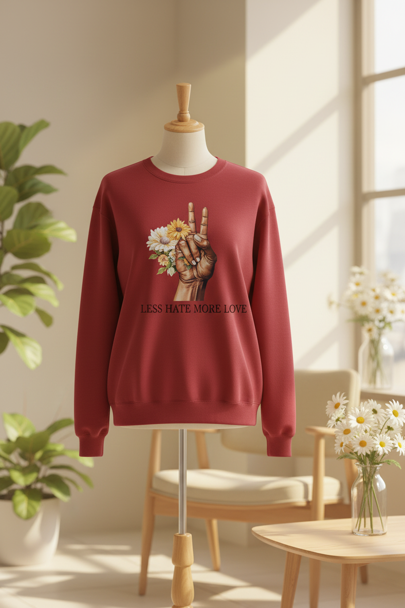Less Hate More Love - Sweatshirt