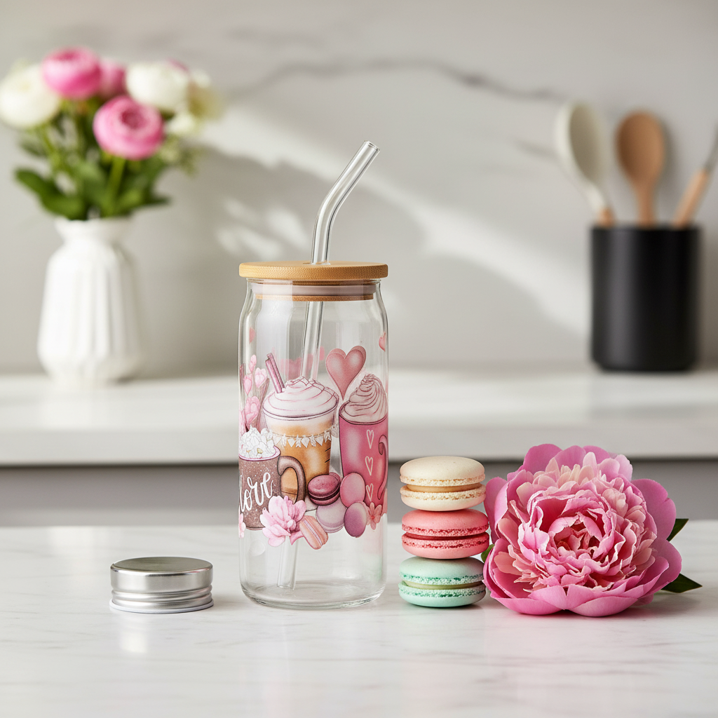 Macarons - Glass Tumbler