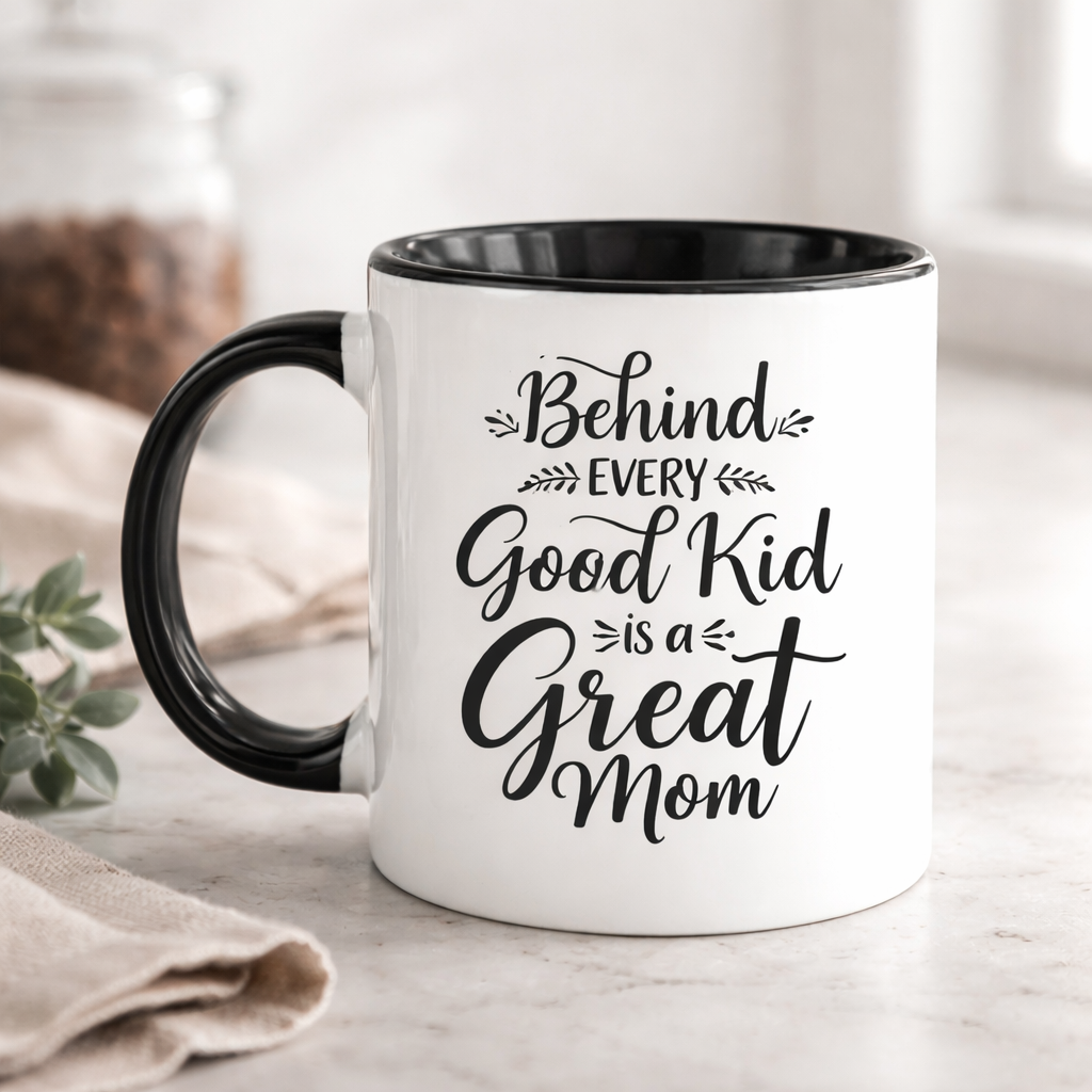 Behind Every Good KId Is A Great Mom  - Mug