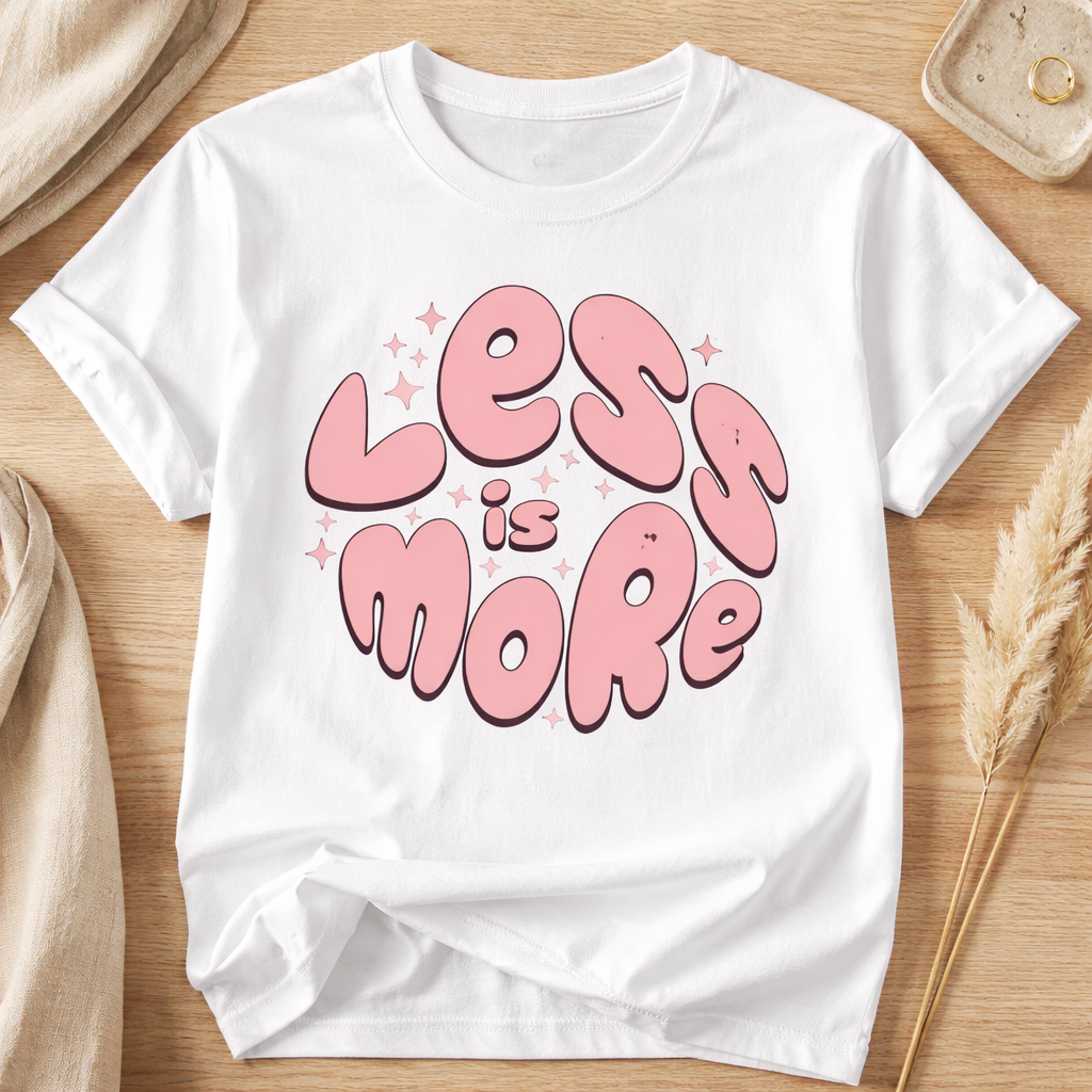 Less Is More - T Shirt