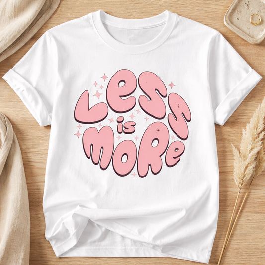 Less Is More - T Shirt