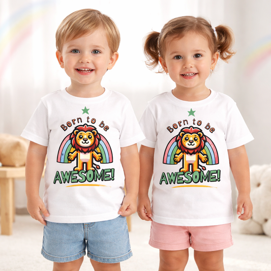 Born To Be Awesome - Kid's T Shirt