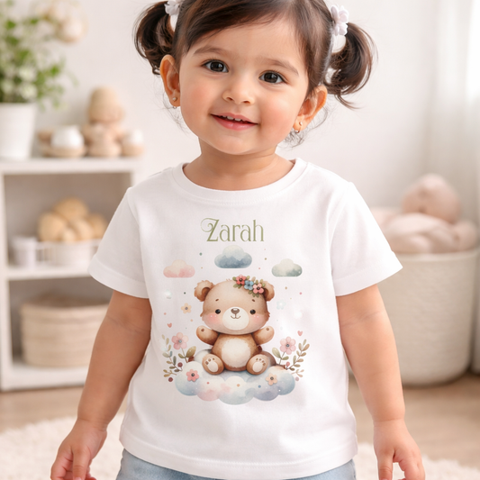 Personalised Teddy Bear - Kid's T Shirt