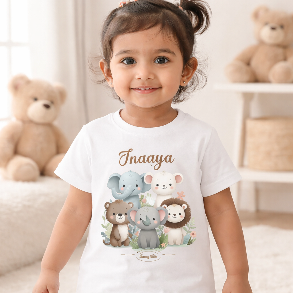 Personalised Animals - Kid's T Shirt