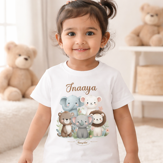 Personalised Animals - Kid's T Shirt