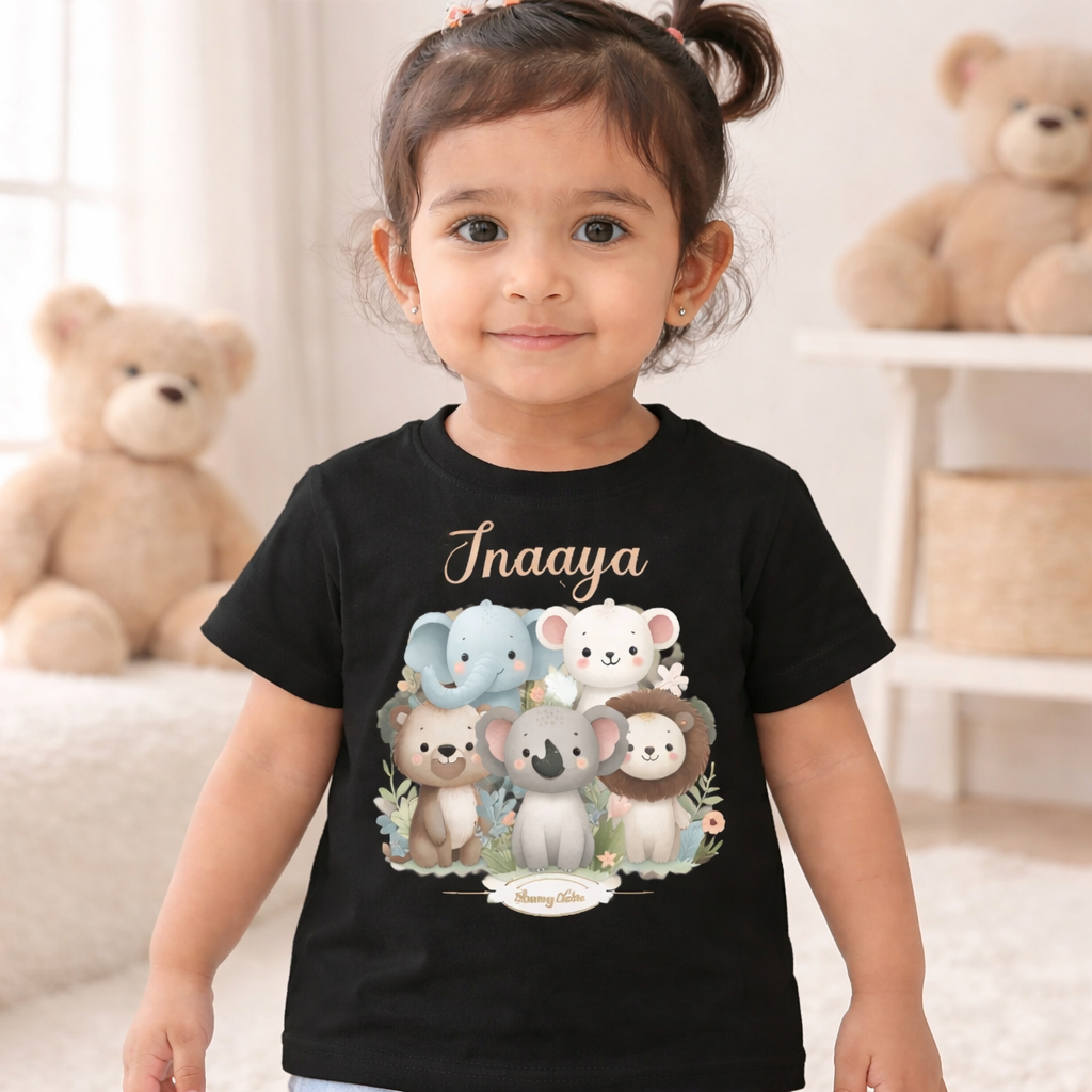 Personalised Animals - Kid's T Shirt