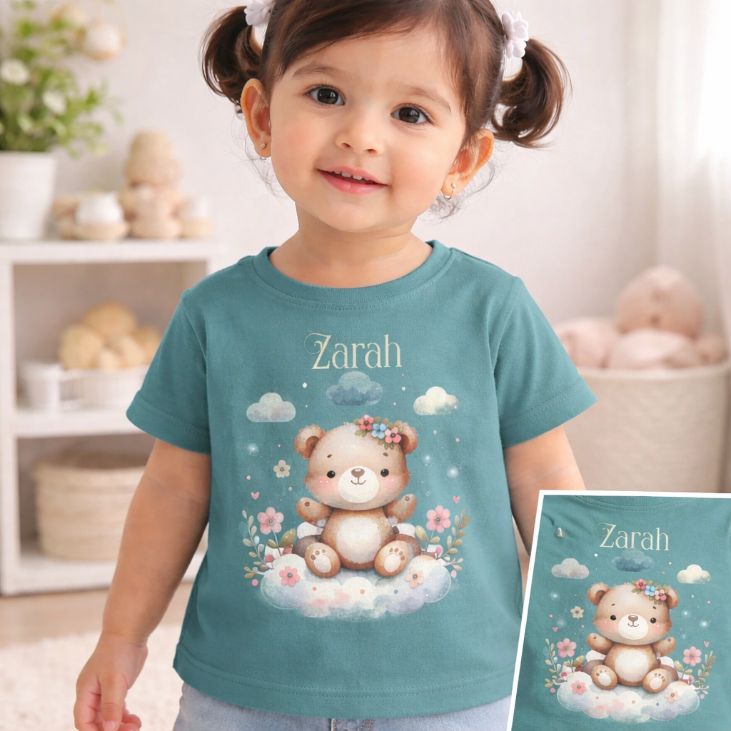 Personalised Teddy Bear - Kid's T Shirt
