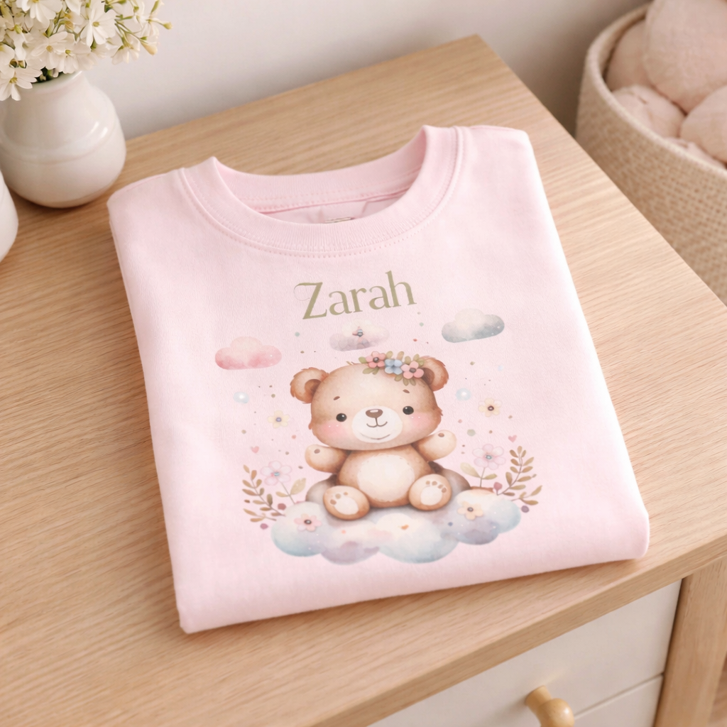 Personalised Teddy Bear - Kid's T Shirt