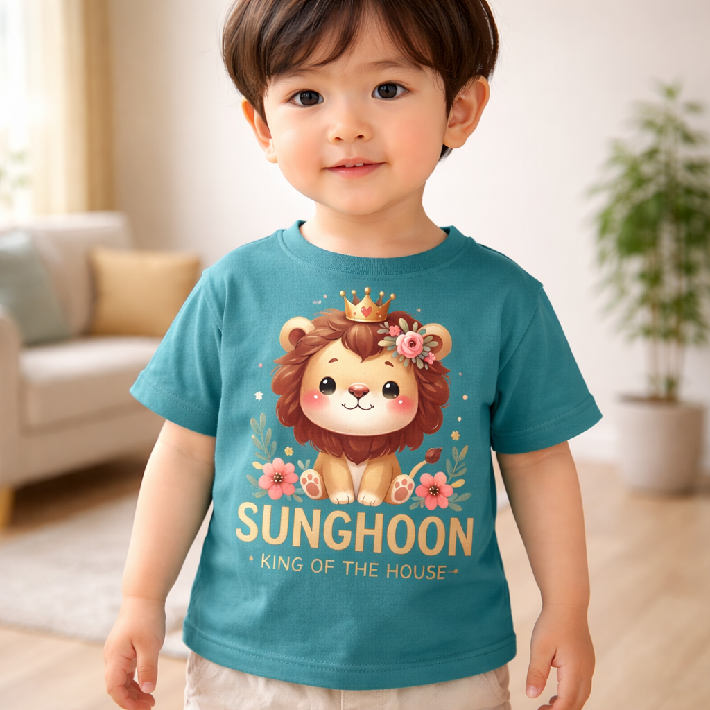 Personalised King Of The House - Kid's T Shirt