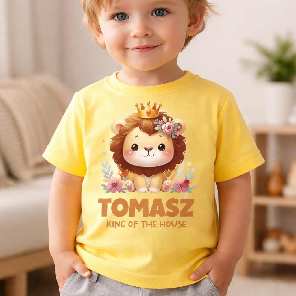 Personalised King Of The House - Kid's T Shirt