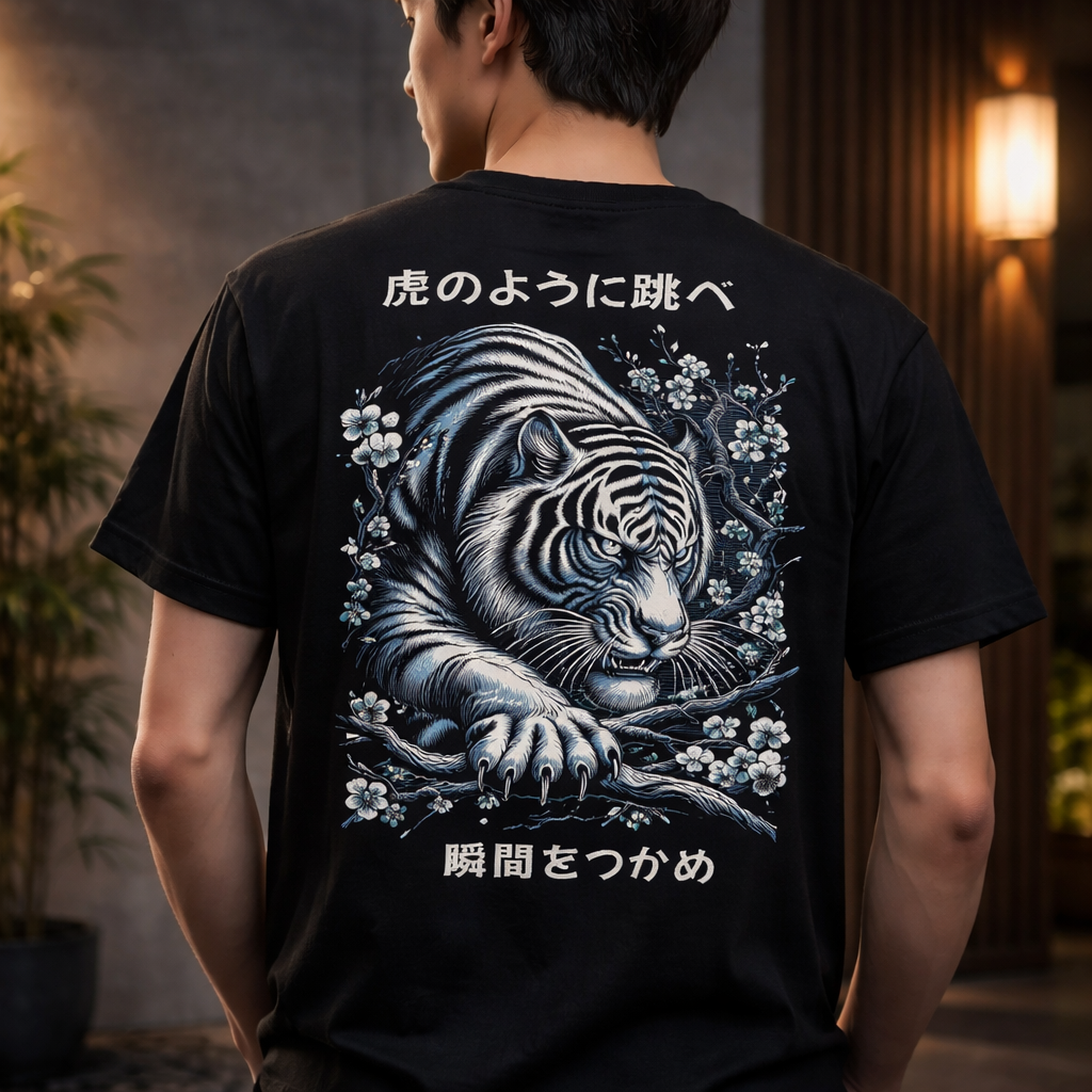 Blue Tiger - T Shirt
