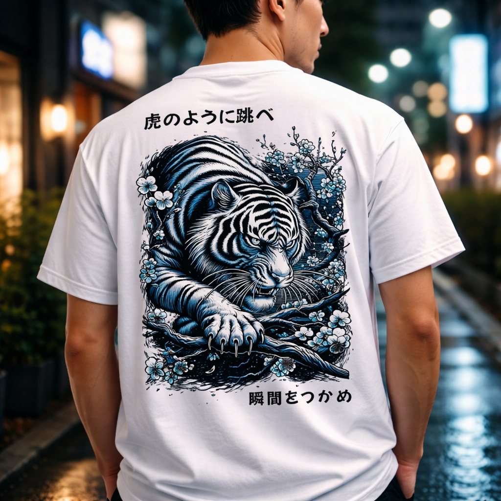 Blue Tiger - T Shirt
