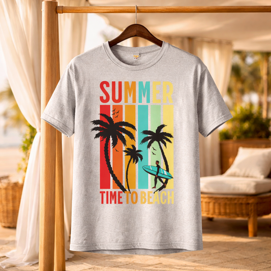 Summer Time To Beach  - T Shirt