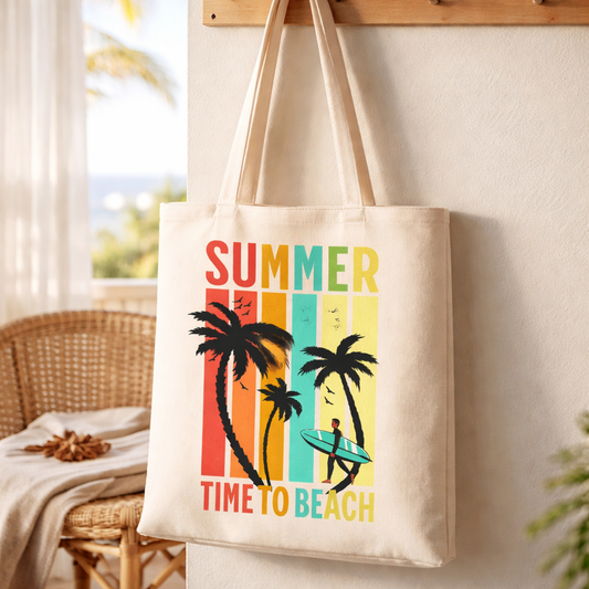 Summer Time To Beach - Tote Bag