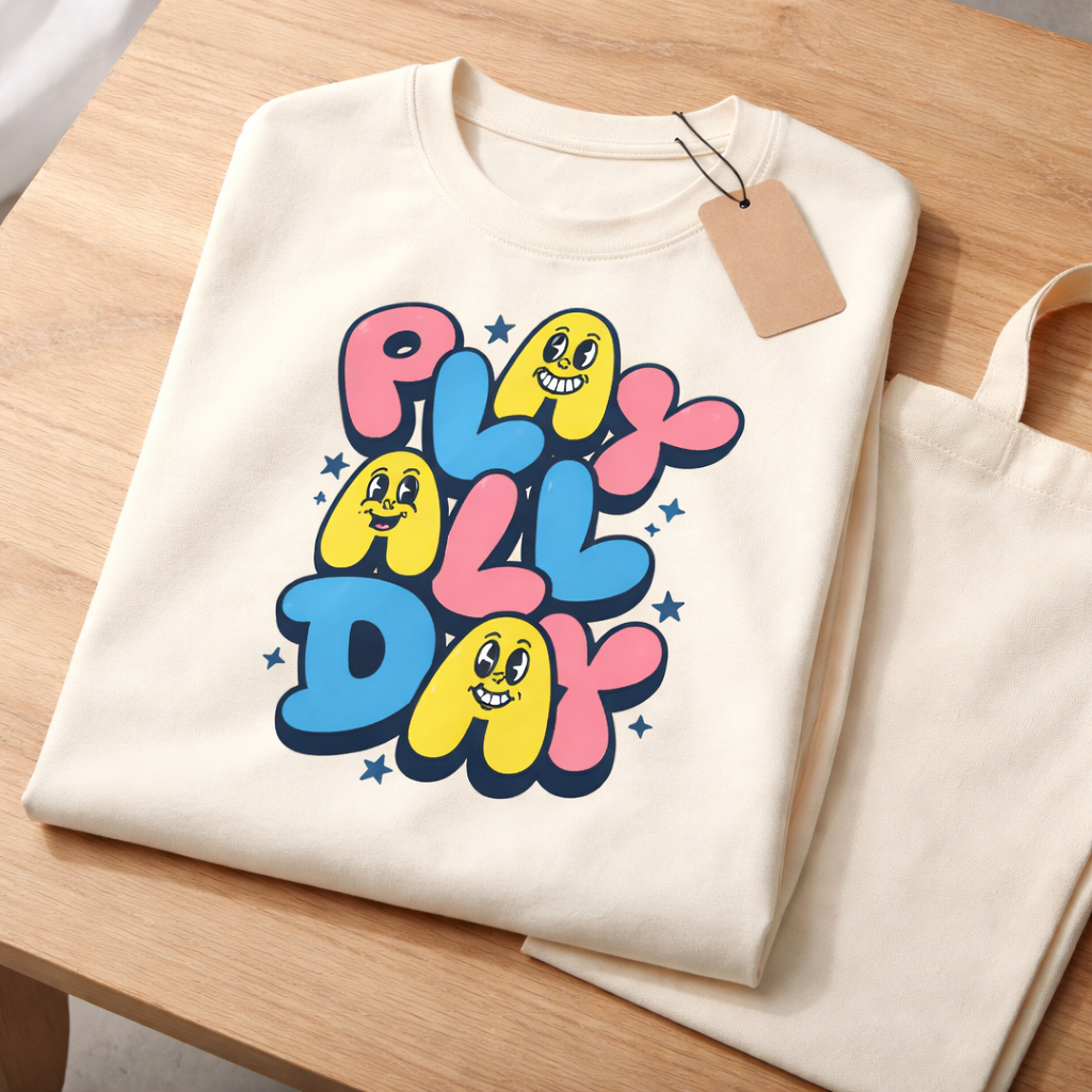 Play All Day - Kid's T Shirt