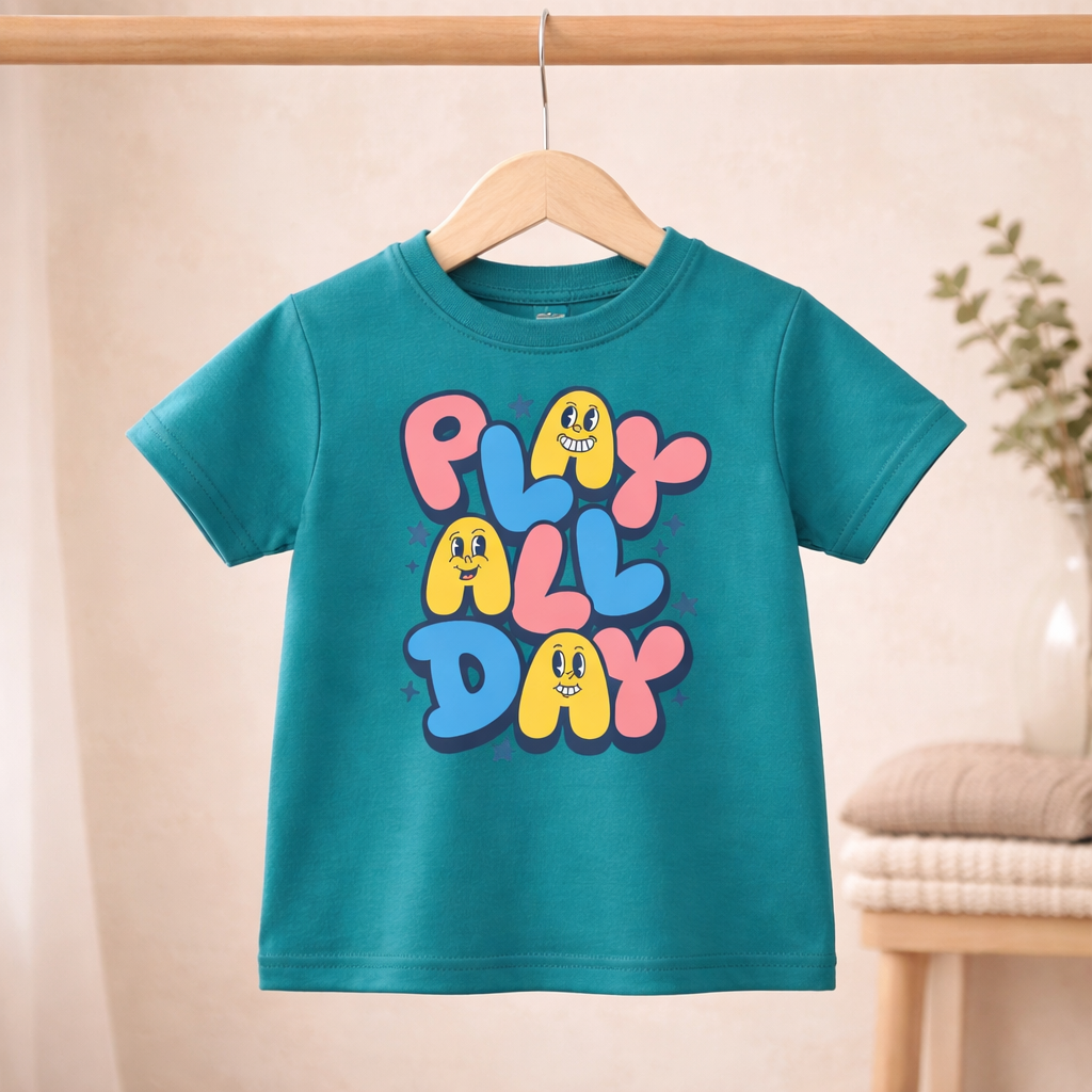 Play All Day - Kid's T Shirt