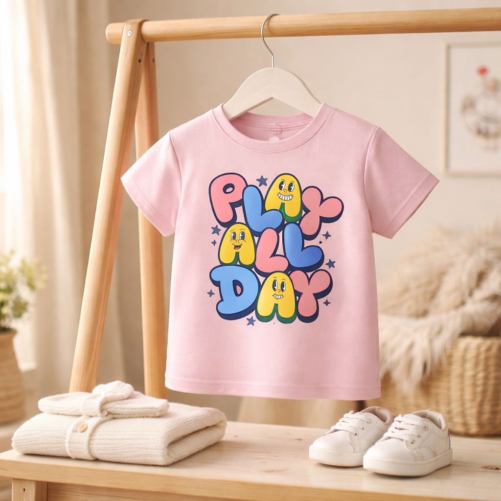 Play All Day - Kid's T Shirt