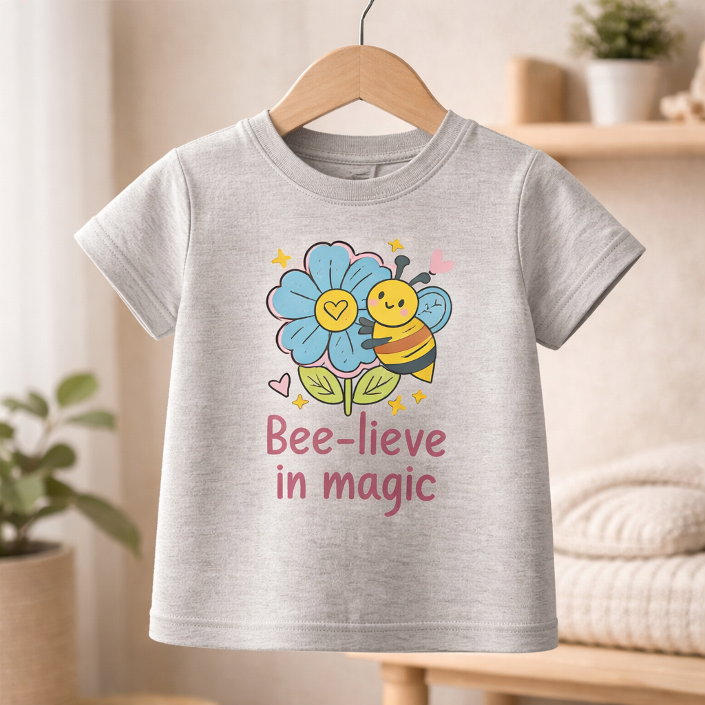 Bee-lieve In Magic - Kid's T Shirt