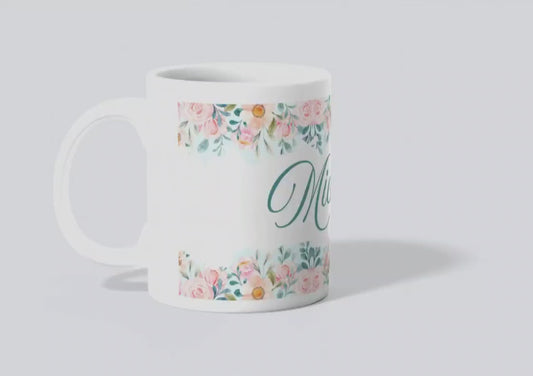 Personalised Flower - Mug