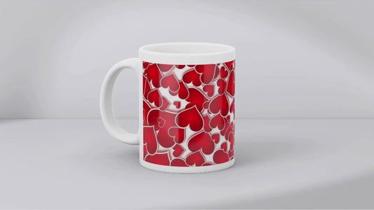 Red Hearts - Mug