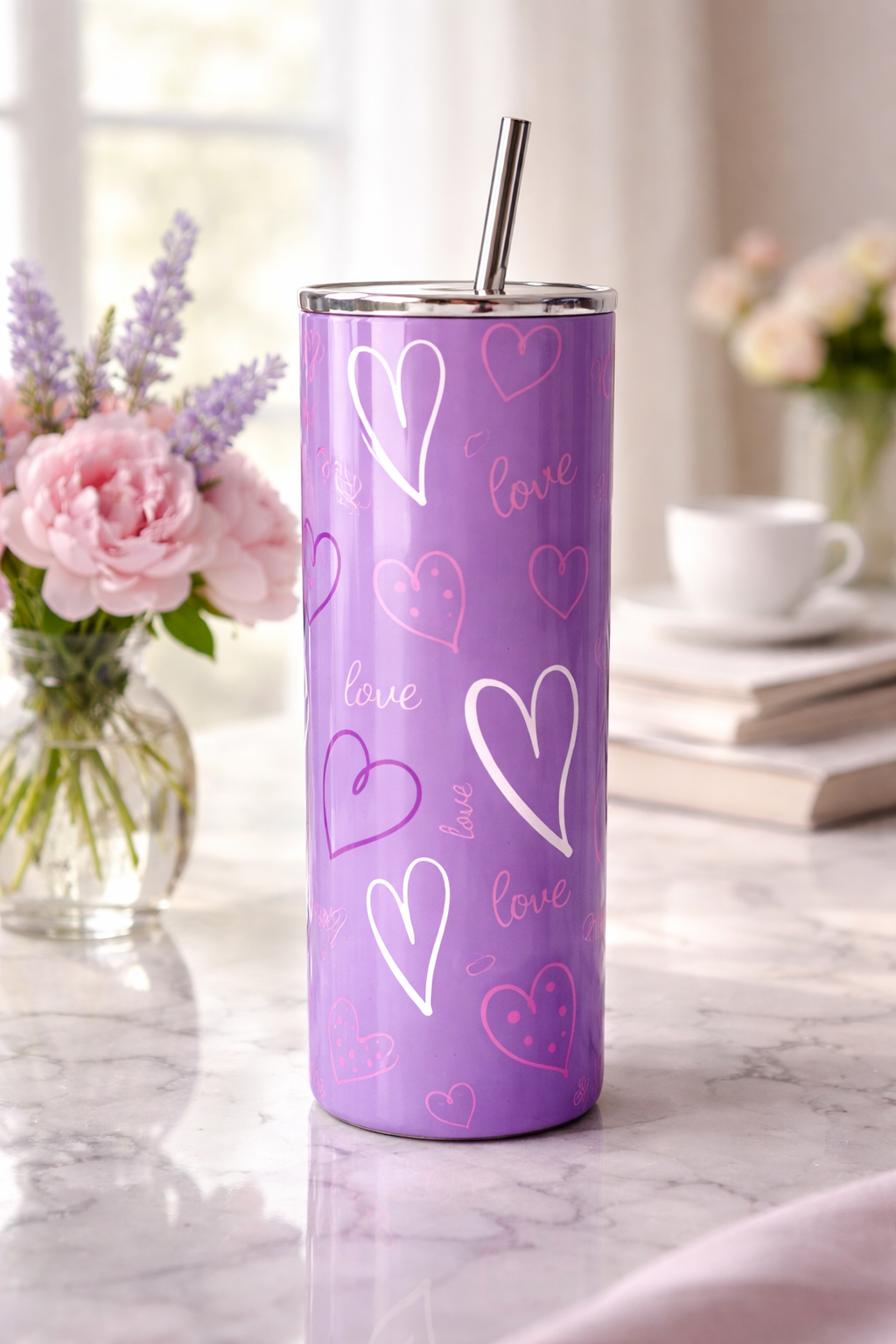 Purple Hearts - Tumbler