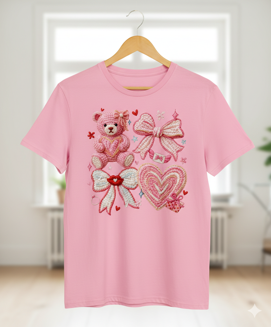 Pink Teddy - T Shirt