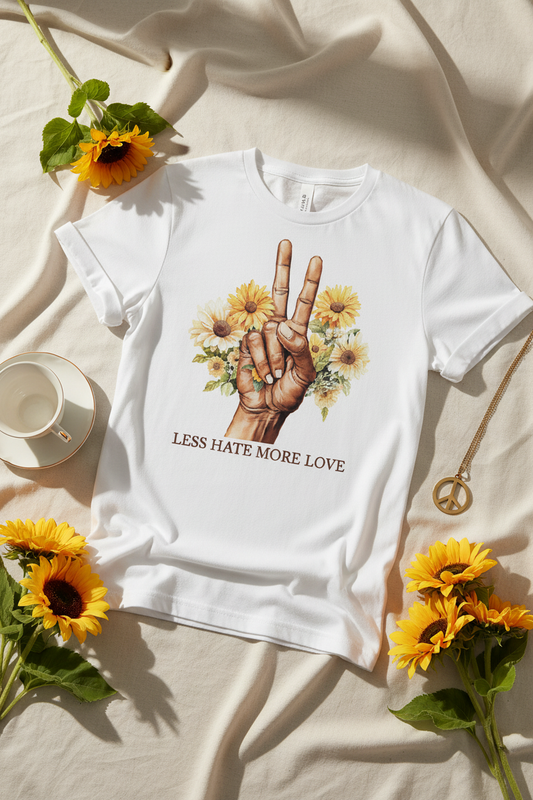 Less Hate More Love - T Shirt