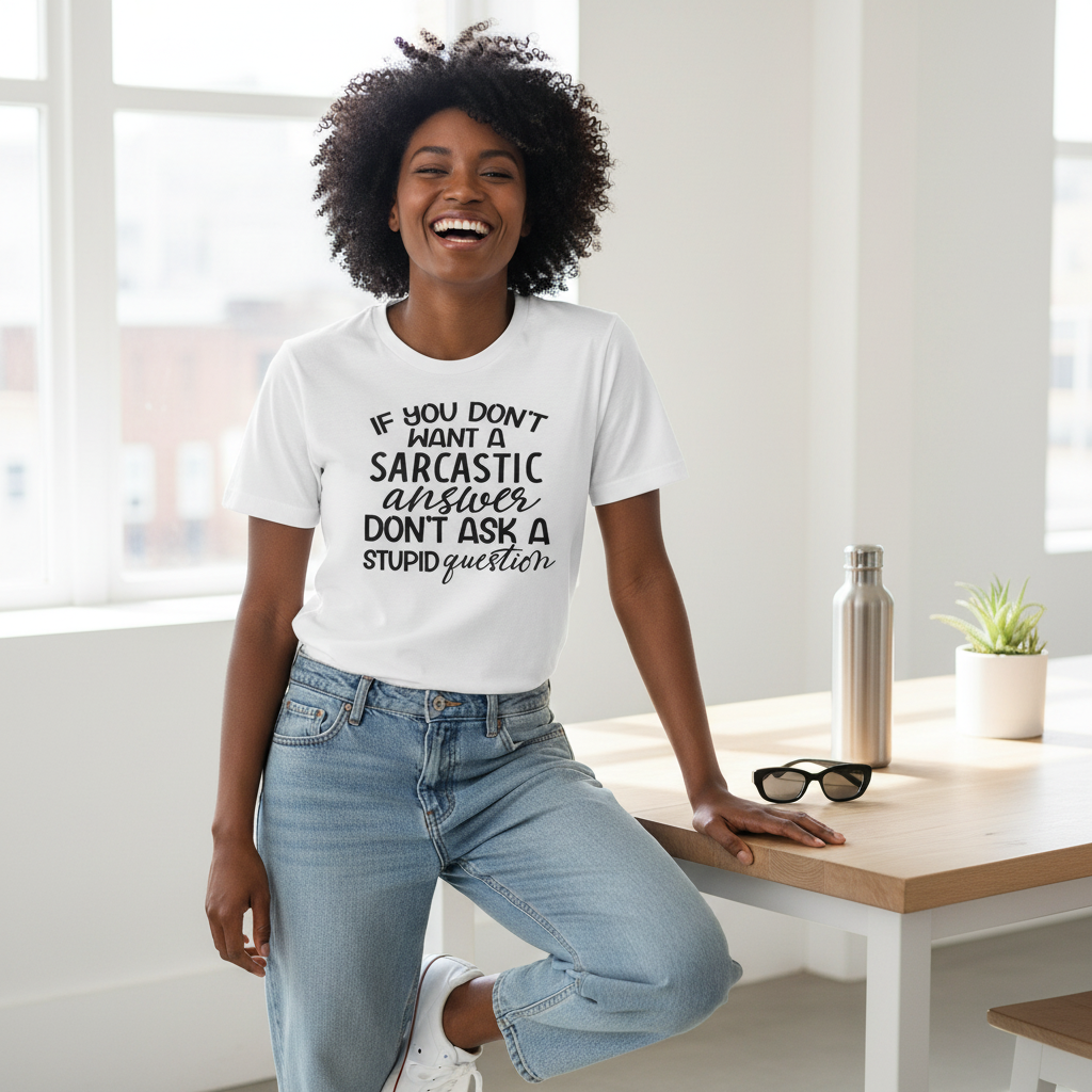 Sarcastic Answer Stupid Question - T Shirt
