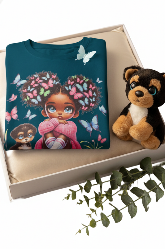 Butterfly Girl Pink - T shirt