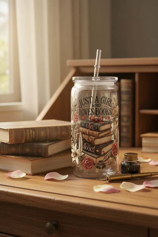Girl who loves books - Tumbler