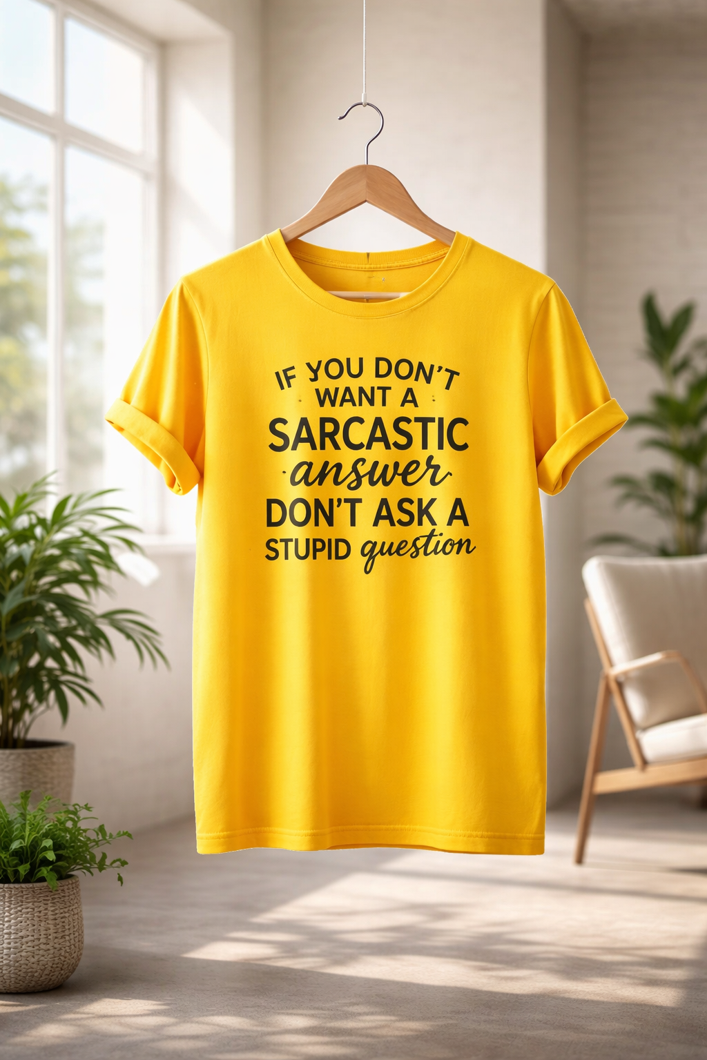 Sarcastic Answer Stupid Question - T Shirt