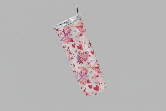 Flowers & Hearts - Tumbler