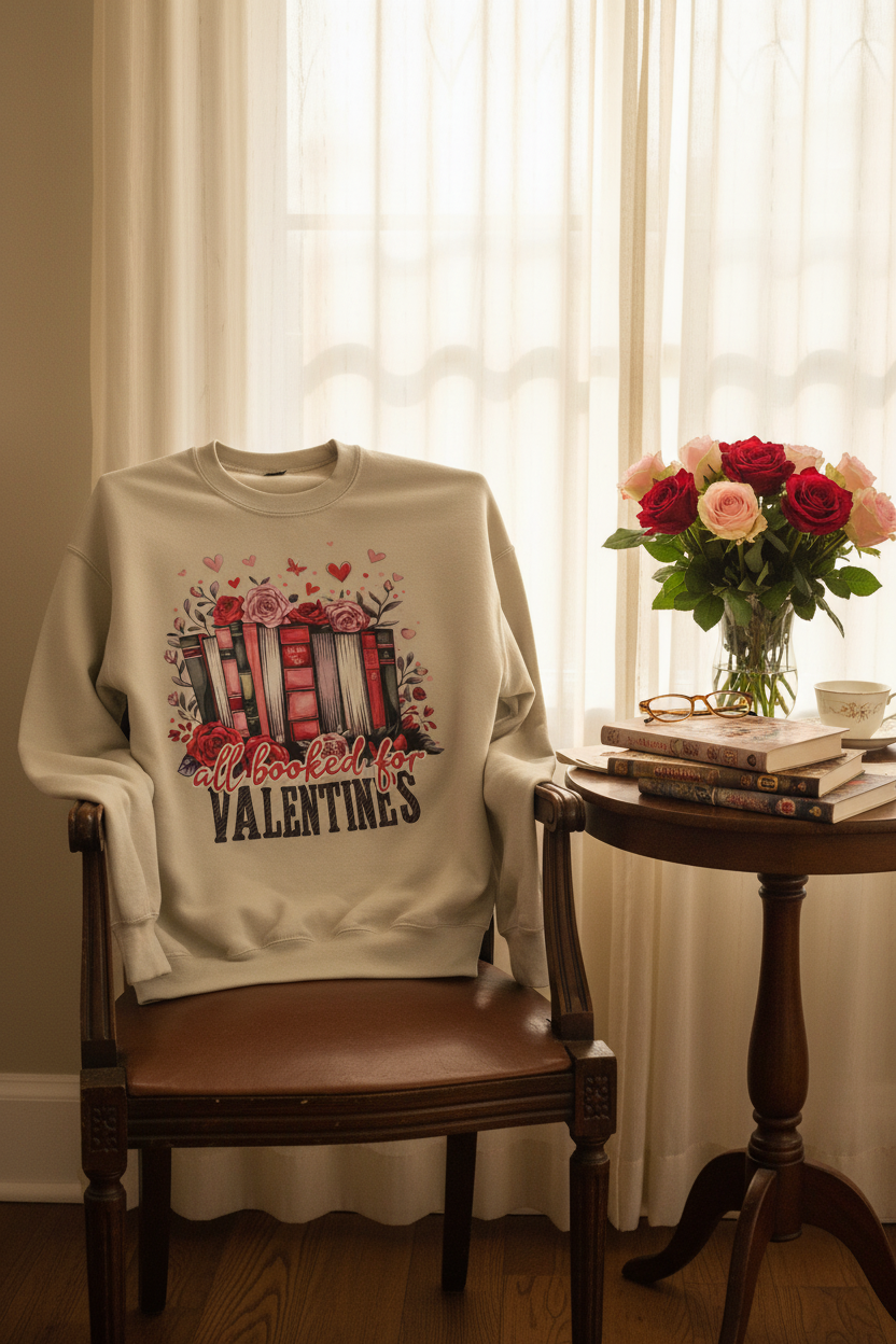All booked for Valentine's - Sweatshirt