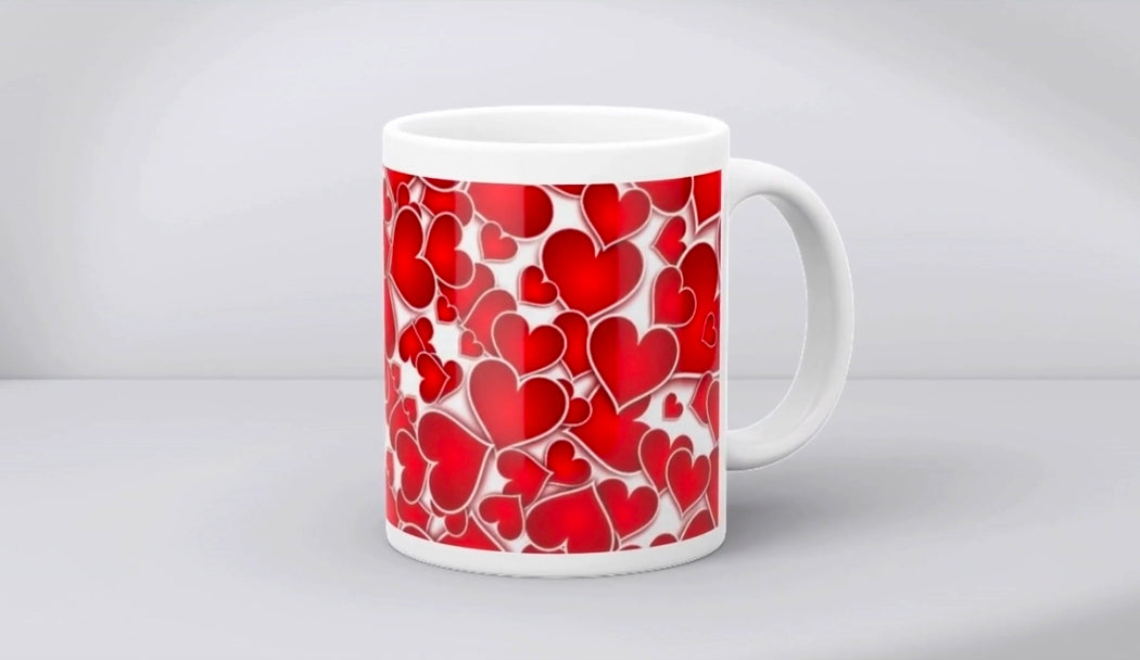 Red Hearts - Mug