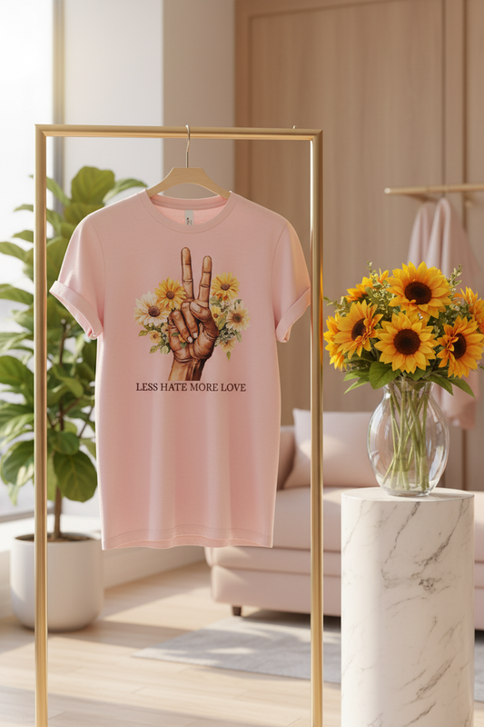 Less Hate More Love - T Shirt