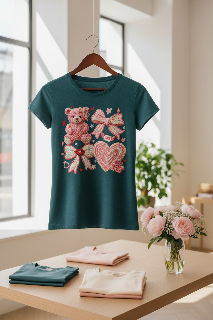 Pink Teddy - T Shirt