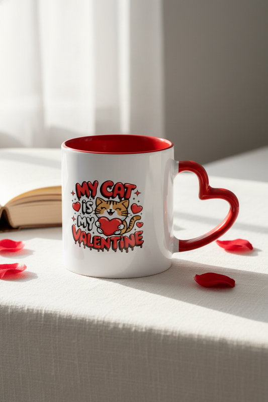 My Cat Is My Valentine - Mug