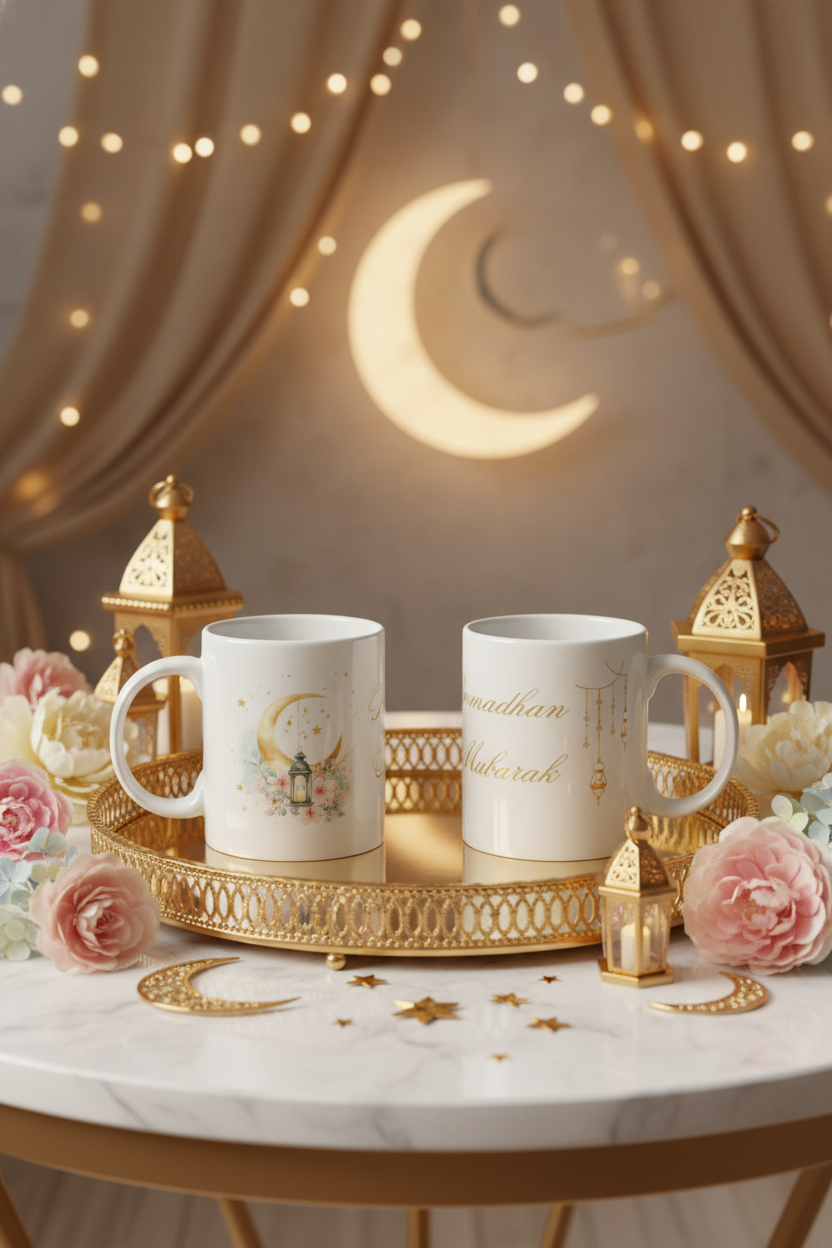 Ramadhan Mubarak 🩵🩷💛 - Mug