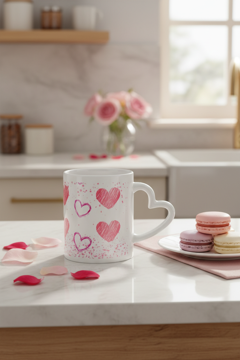 Glitter Hearts - Mug