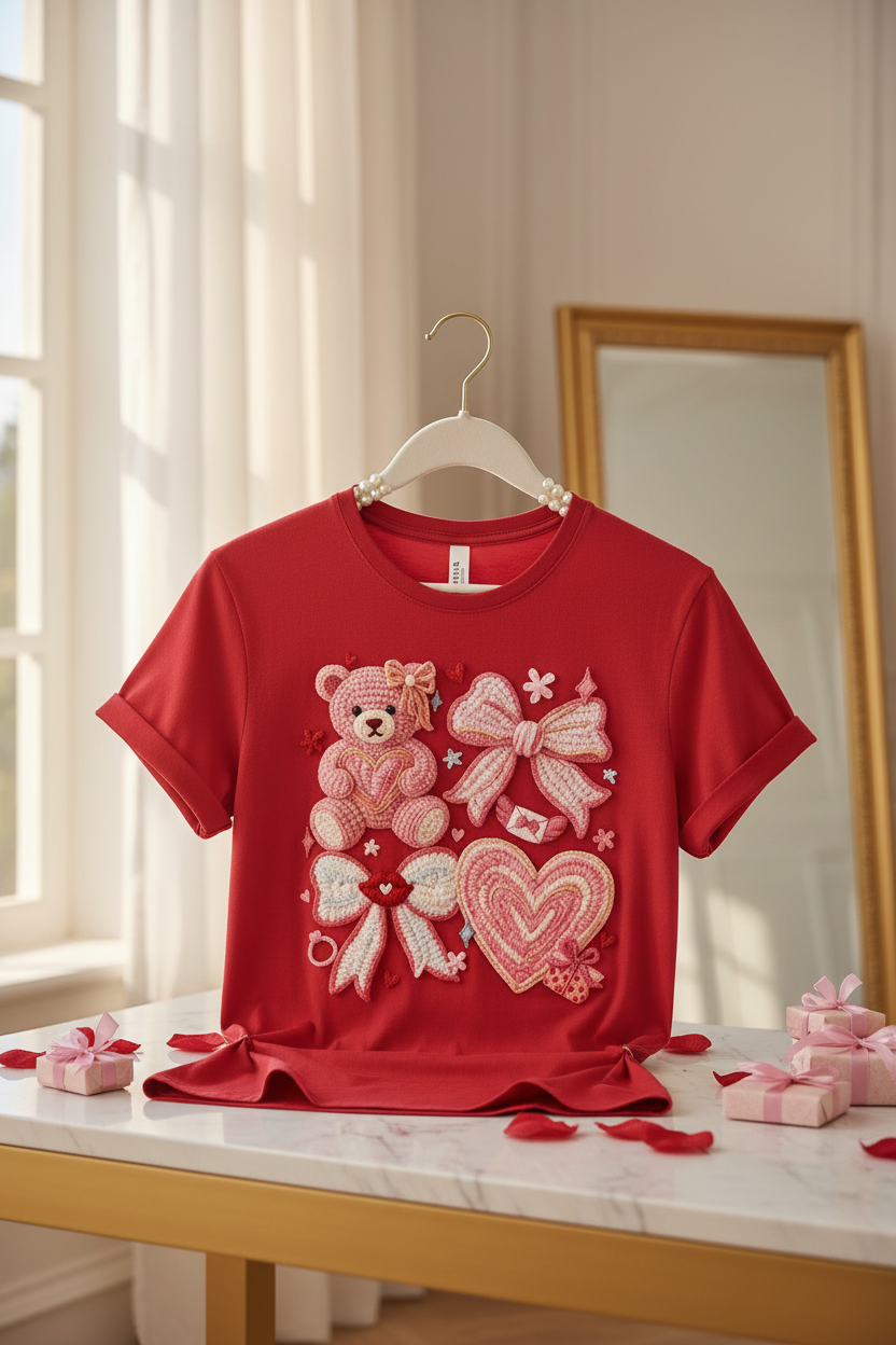 Pink Teddy - T Shirt