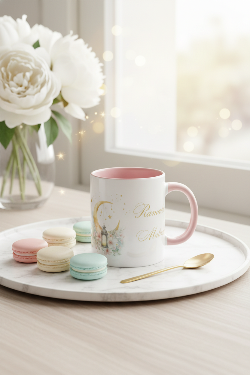 Ramadhan Mubarak 🩵🩷💛 - Mug