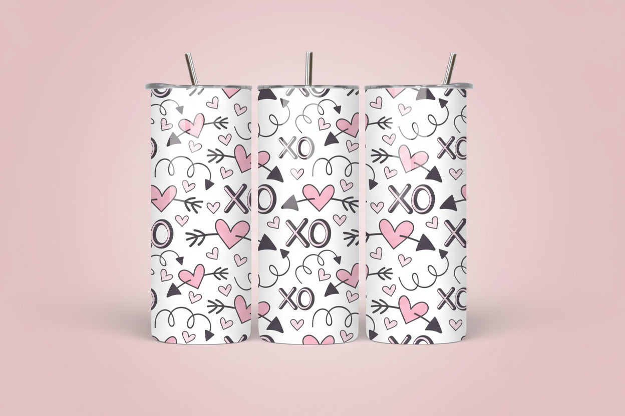 XO Hearts - Tumbler